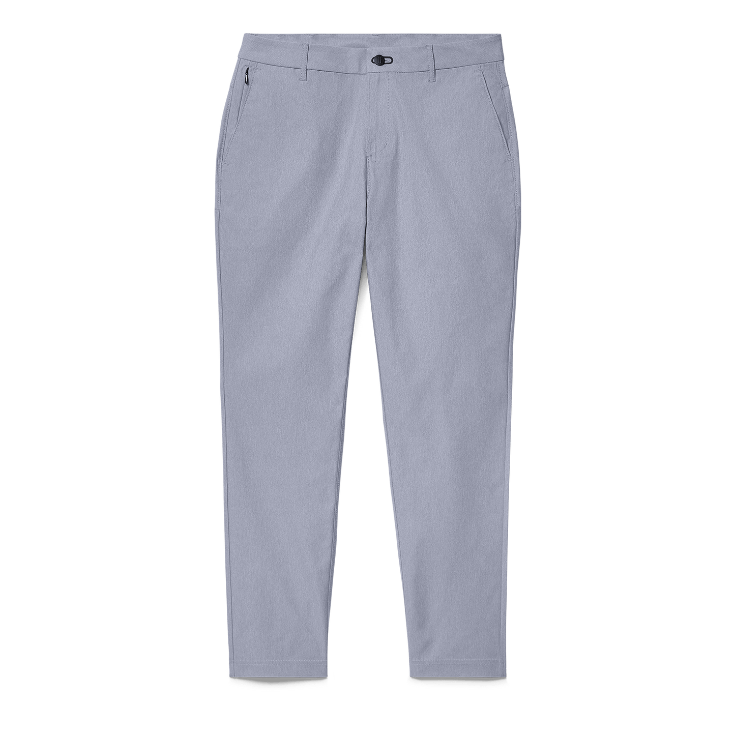 Men's Heather Chambray Dealmaker Chino+ Pant Flat Lay Angle.
