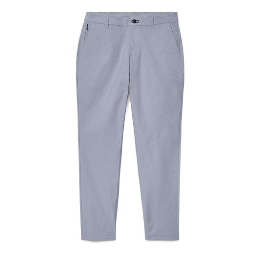 Men's Heather Chambray Dealmaker Chino+ Pant Flat Lay Angle.