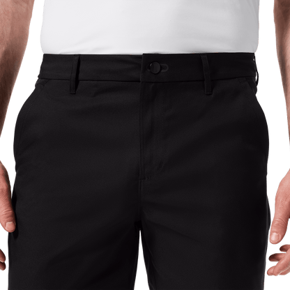 Black Public Rec Dealmaker Chino+ Short Front Detail Angle.
