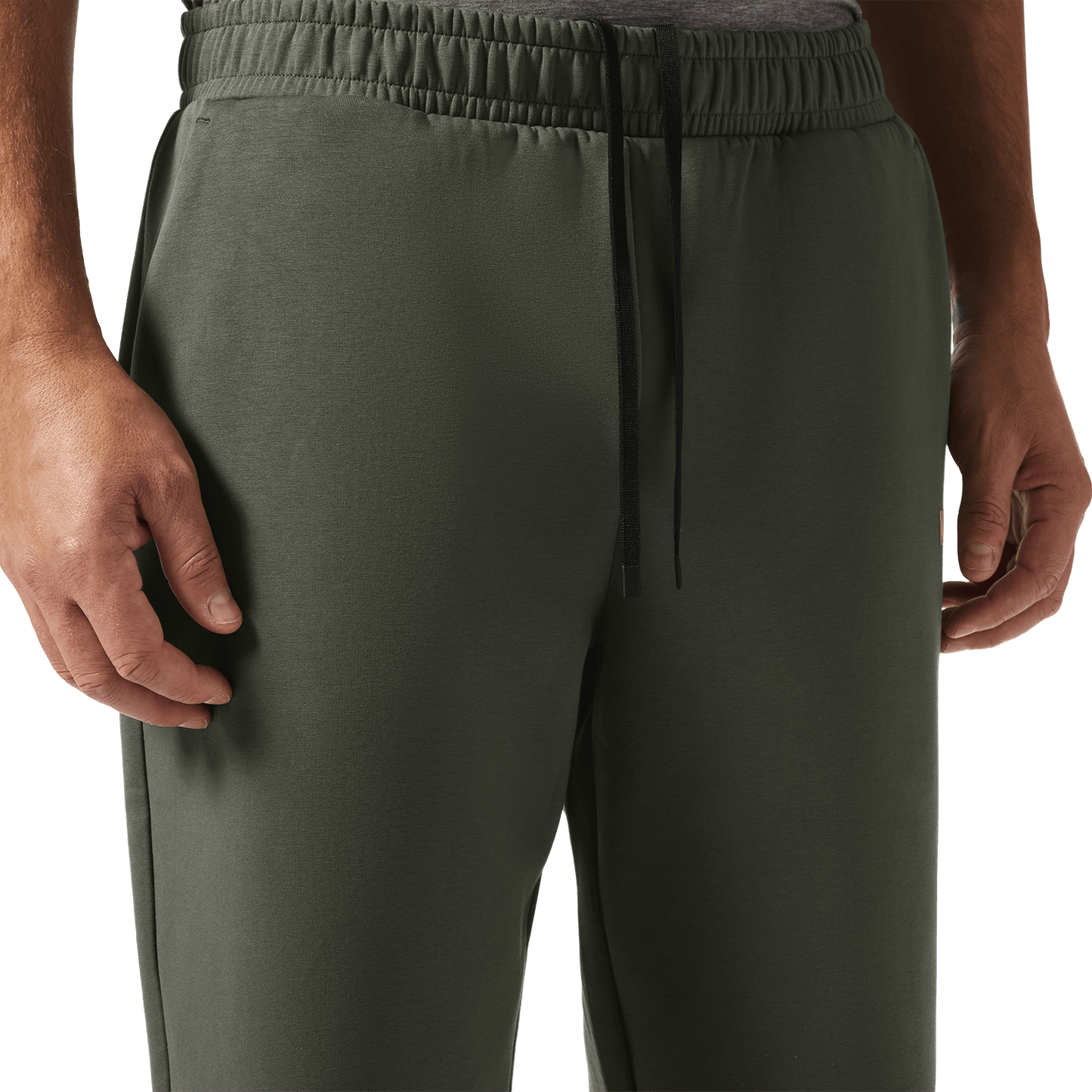 Men's Dark Army NOBULL Elements Sweatpants Drawstring Detail Angle.