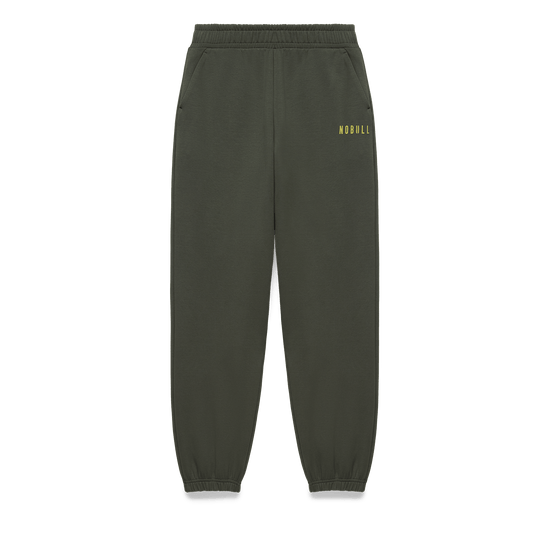 Men's Dark Army NOBULL Elements Sweatpants Flat Lay Angle.