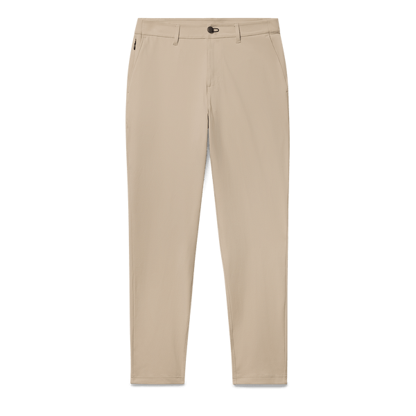 Taupe Public Rec Men's Gamechanger 5-Pocket Pant Flat Lay Angle.