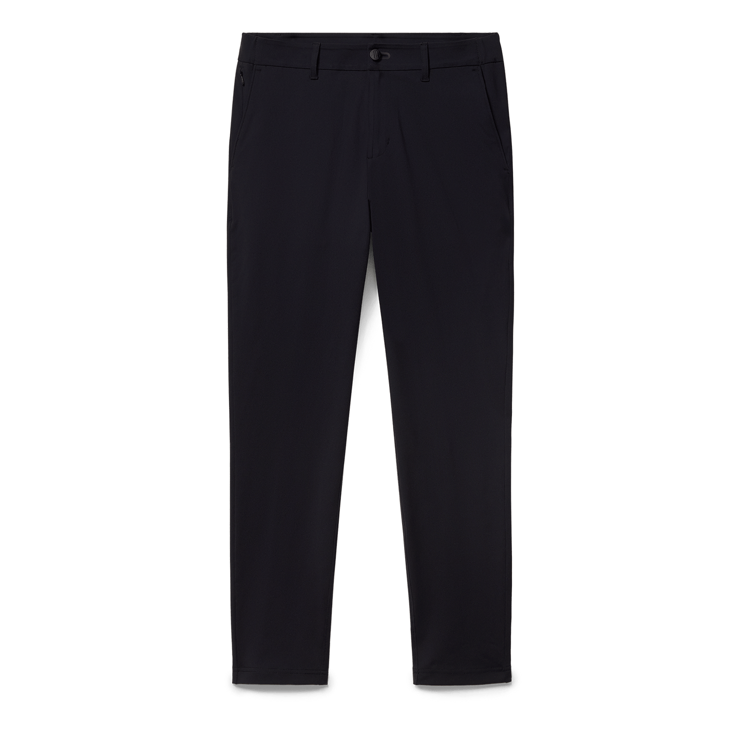 Black Public Rec Men's Gamechanger 5-Pocket Pant Flat Lay Angle.