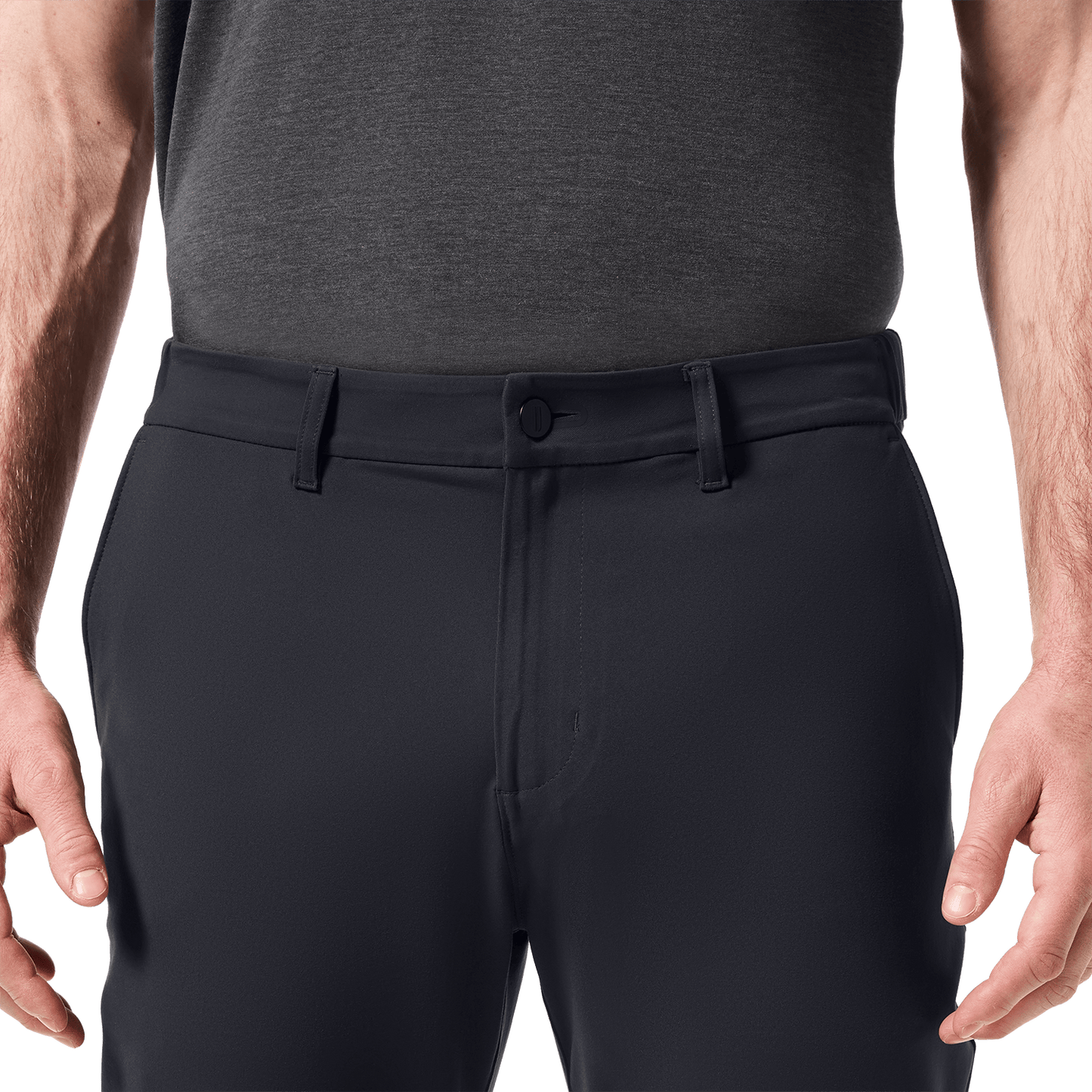 Stone Gray Public Rec Mens Gamechanger 5-Pocket Pant Pocket Front Detail Angle.