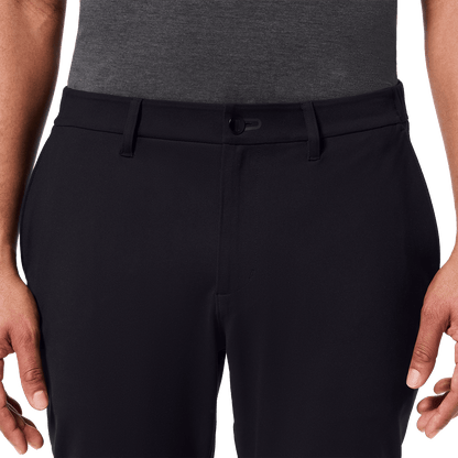 Black Public Rec Men's Gamechanger 5-Pocket Pant Front Detail Angle.
