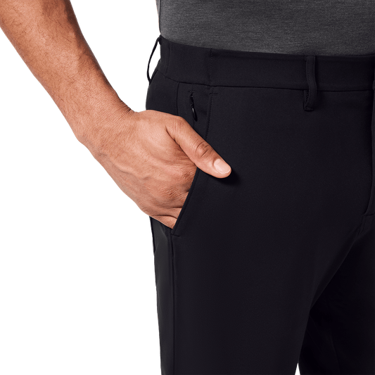 Black Public Rec Men's Gamechanger 5-Pocket Pant Pocket Detail Angle.