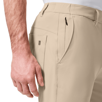 Taupe Public Rec Men's Gamechanger 5-Pocket Pant Pocket Detail Angle.