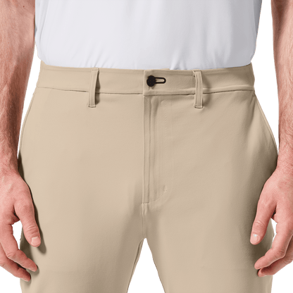 Taupe Public Rec Men's Gamechanger 5-Pocket Pant Front Detail Angle.