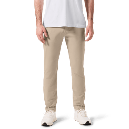 Taupe Public Rec Men's Gamechanger 5-Pocket Pant Lower Body Angle.