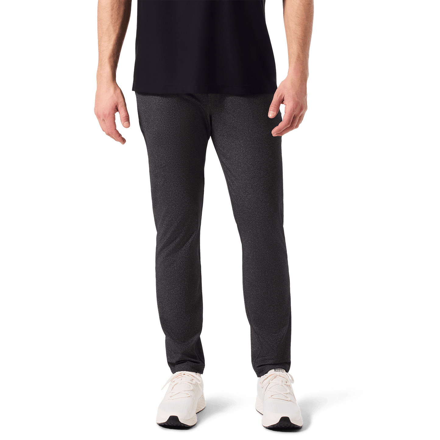 Charcoal Heather Public Rec Men's Gamechanger 5-Pocket Pant Lower Body Angle.