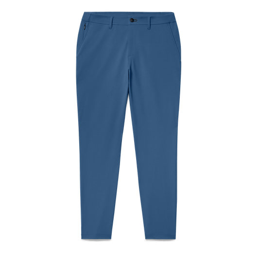 Men's Naval Blue Gamechanger 5-Pocket Pant Flat Lay Angle.