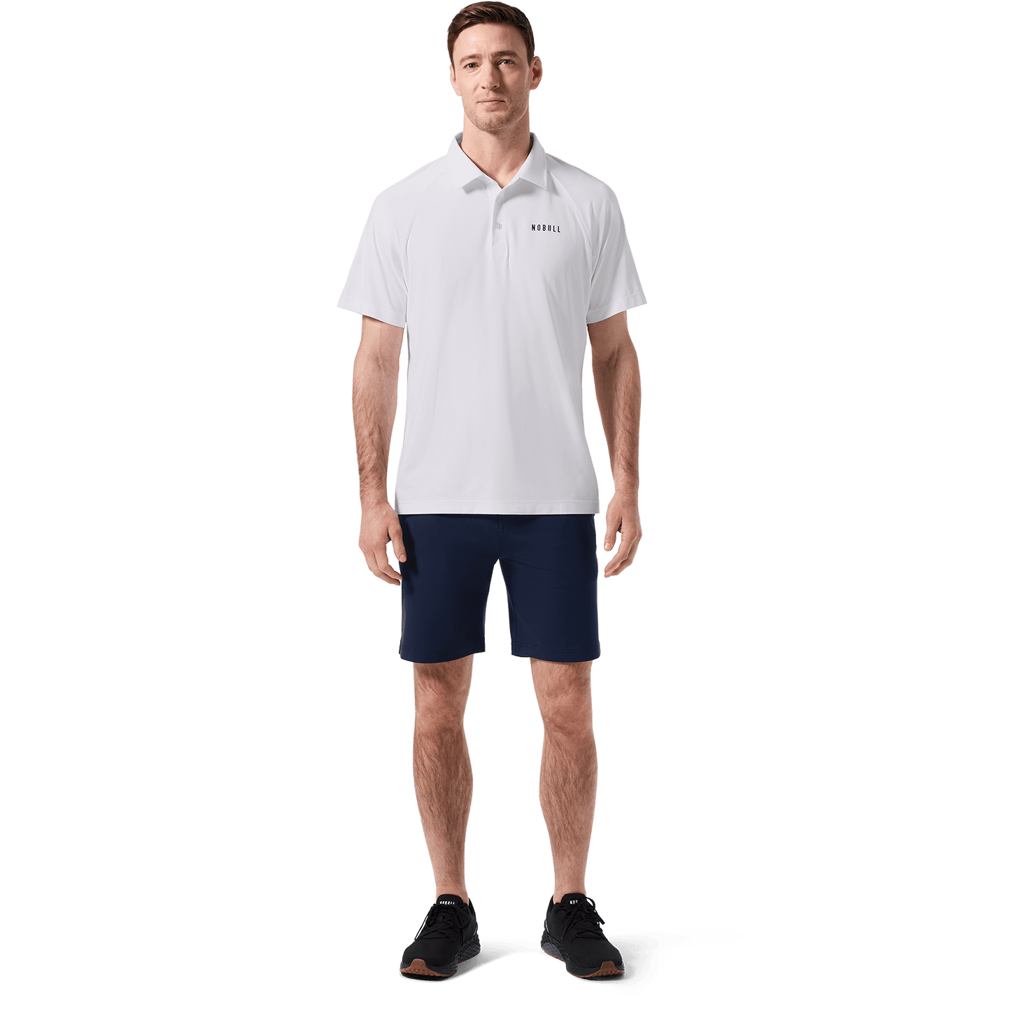 Navy Public Rec Gamechanger 5 Pocket Short Front Full Body Angle.