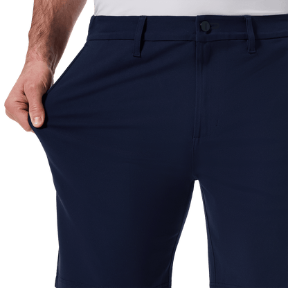 Navy Public Rec Gamechanger 5 Pocket Short Stretch Detail Angle.