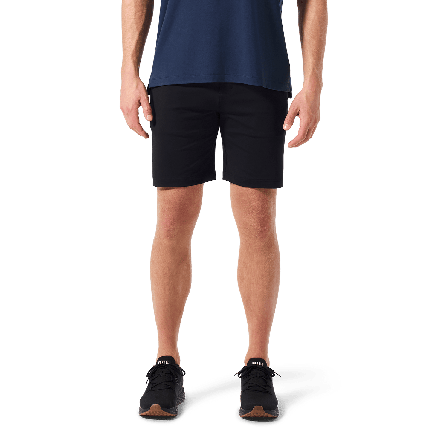 Black Public Rec Gamechanger 5 Pocket Short Lower Body Angle.