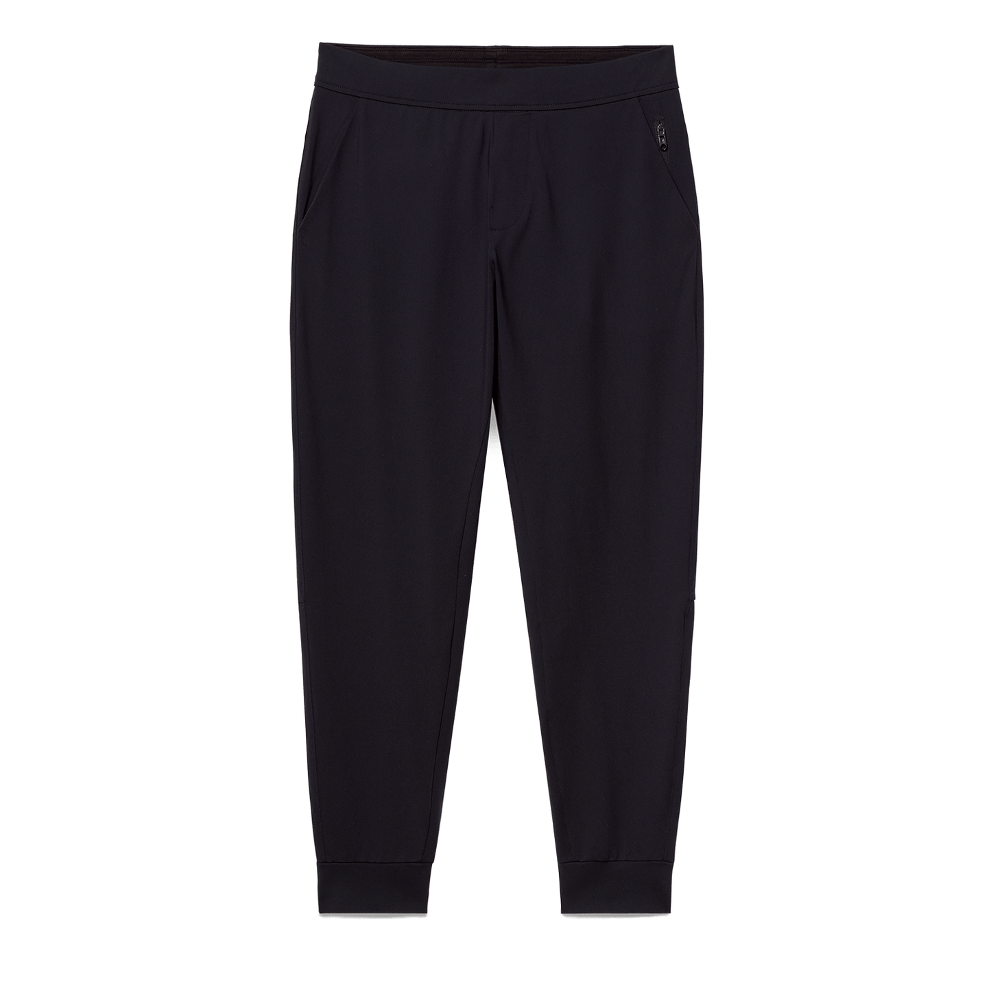 Black Men's Public Rec Gamechanger Jogger Pants Flat Lay Angle.