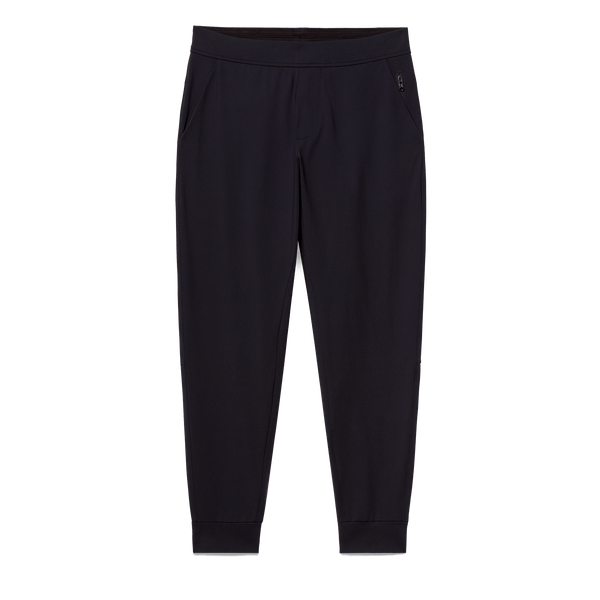 Black Men's Public Rec Gamechanger Jogger Pants Flat Lay Angle.