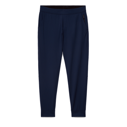 Navy Men's Public Rec Gamechanger Jogger Flat Lay Angle.