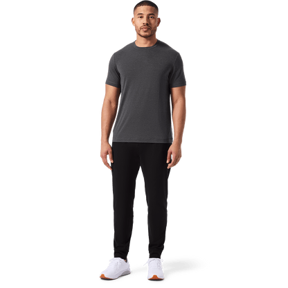 Black Men's Public Rec Gamechanger Jogger Pants Front Full Body Angle.