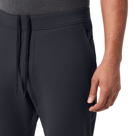Stone Grey Men's Public Rec Gamechanger Jogger Drawstring Angle.