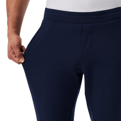 Navy Men's Public Rec Gamechanger Jogger Stretch Detail Angle.