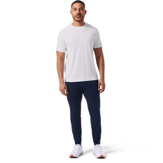 Navy Men's Public Rec Gamechanger Jogger Front Full Body Angle.