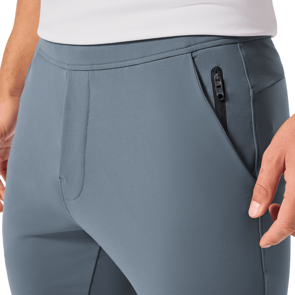 Men's Storm Cloud Gamechanger Jogger Front Detail Angle.