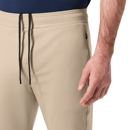 Taupe Public Rec Men's Gamechanger Rec Pant Front Detail Angle.