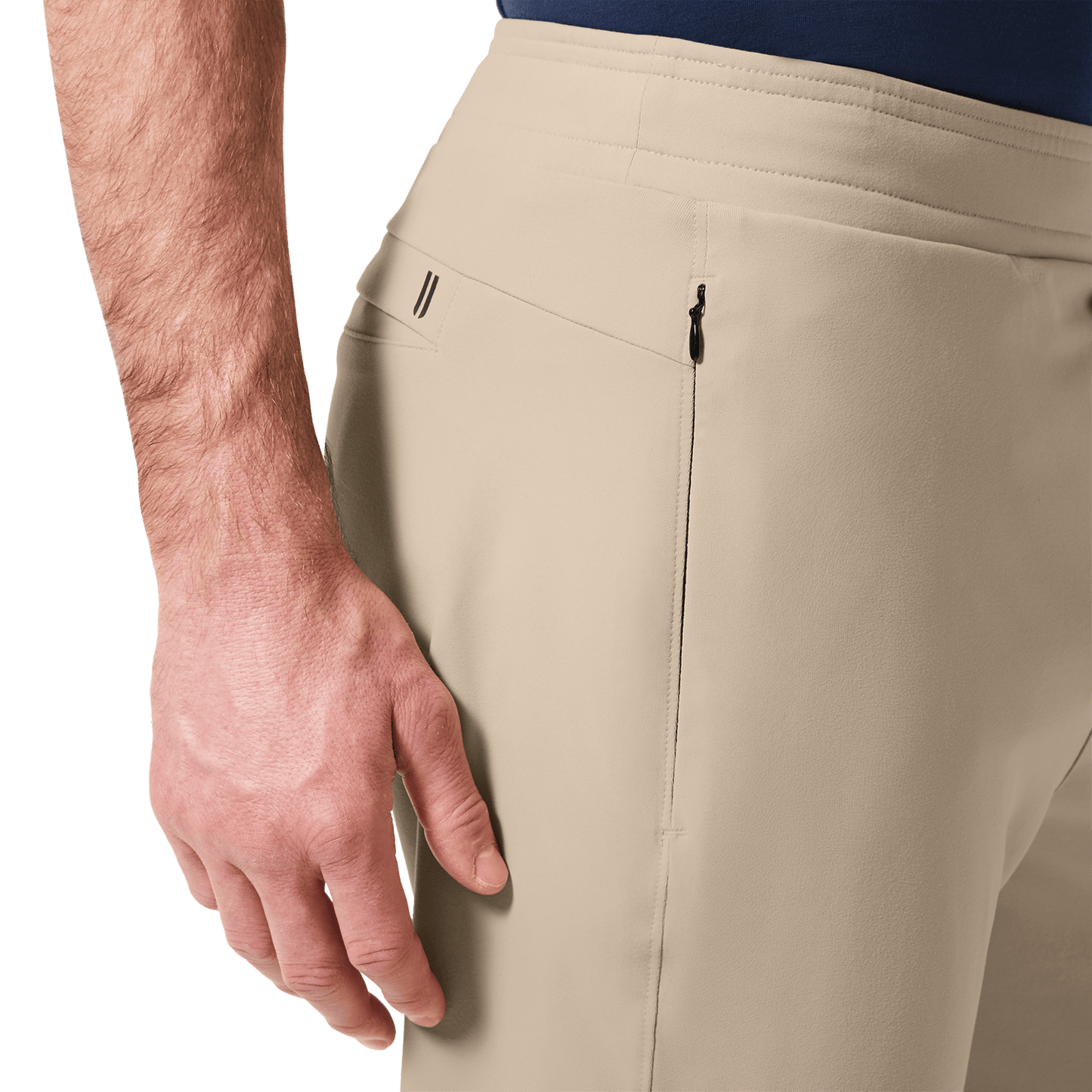 Taupe Public Rec Men's Gamechanger Rec Pant Pocket Detail Angle.