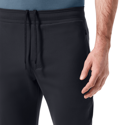 Stone Gray Public Rec Men's Gamechanger Pant Drawstring Detail Angle.