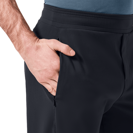 Stone Gray Public Rec Men's Gamechanger Pant Pocket Detail Angle.