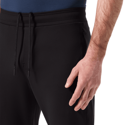 Black Public Rec Men's Gamechanger Rec Pant Drawstring Angle.