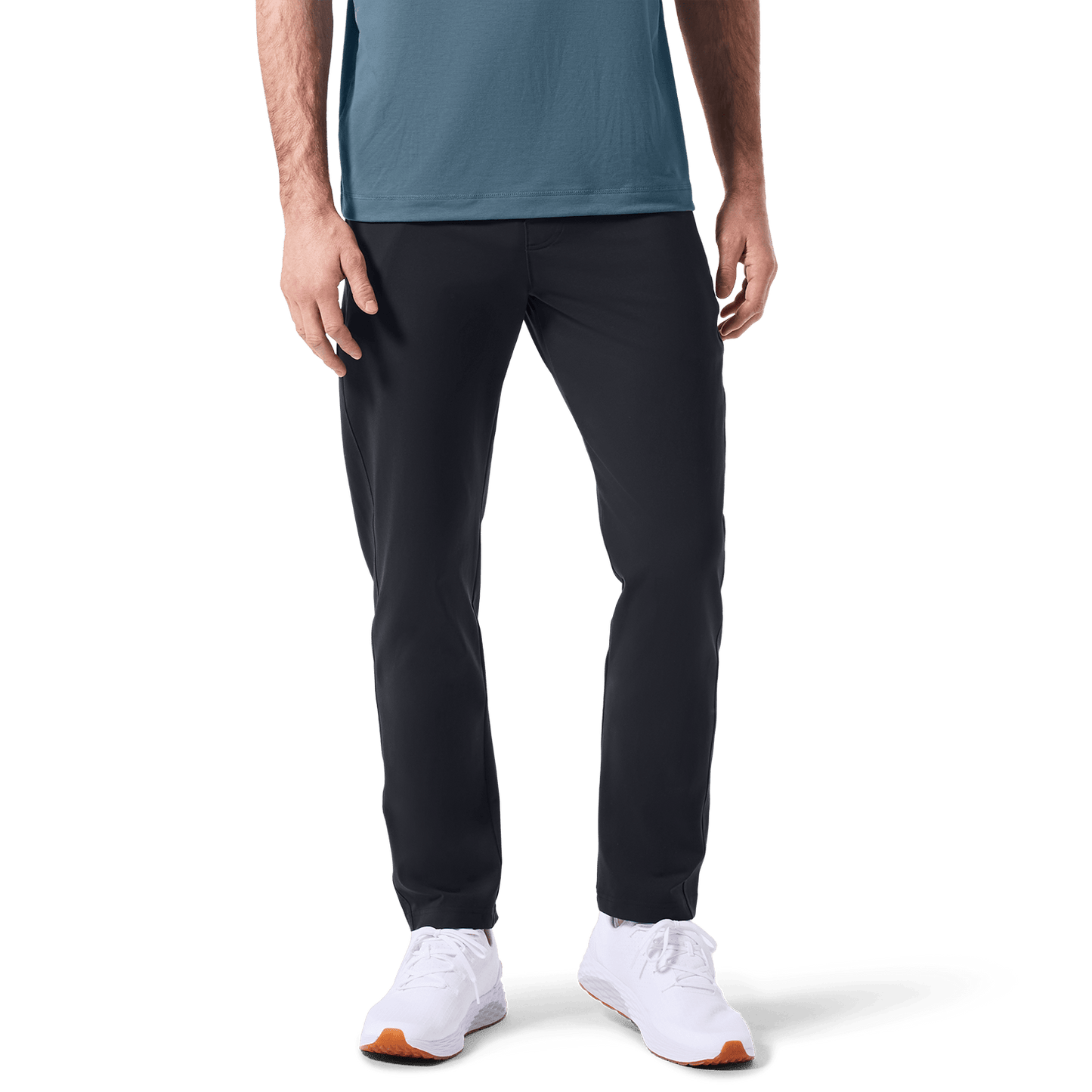 Stone Gray Public Rec Men's Gamechanger Pant Lower Body Angle.