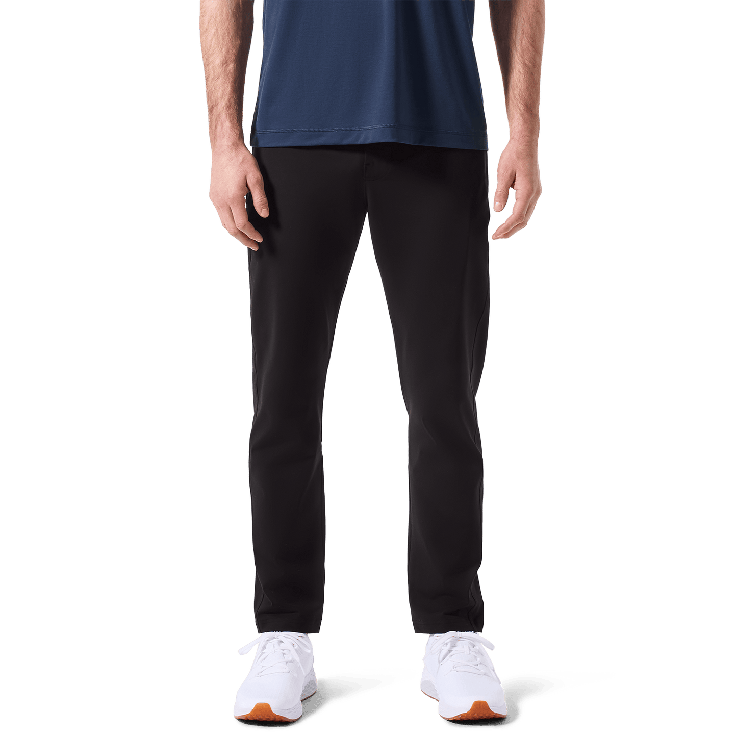 Black Public Rec Men's Gamechanger Rec Pant Lower Body Angle.