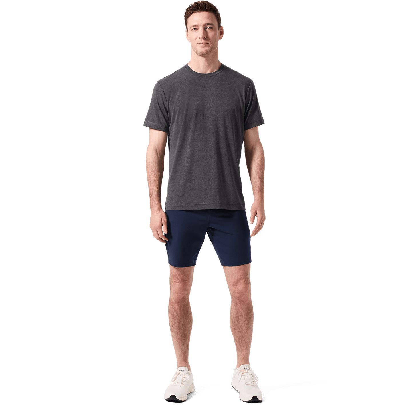 Navy Public Rec Gamechanger Short Front Full Body Angle.