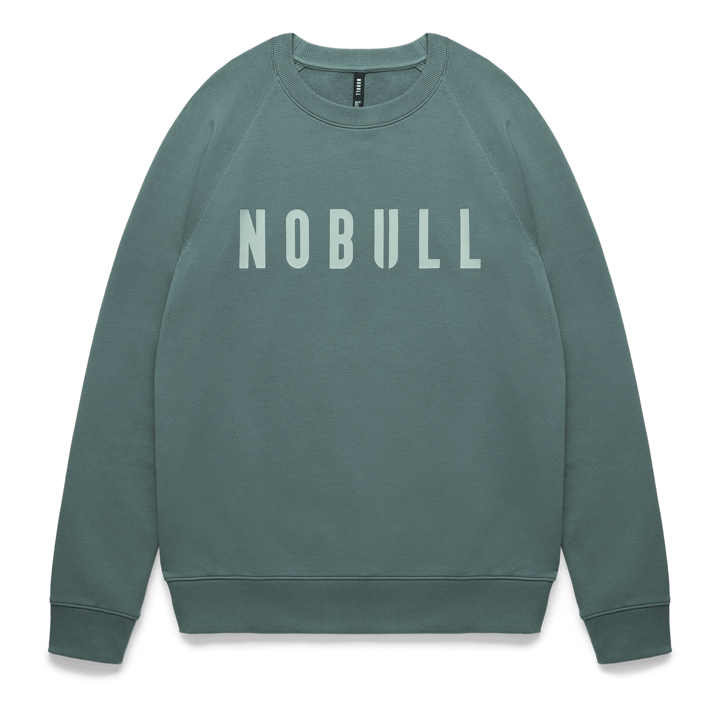 Men's Silver Pine NOBULL Crew Flat Lay Angle.