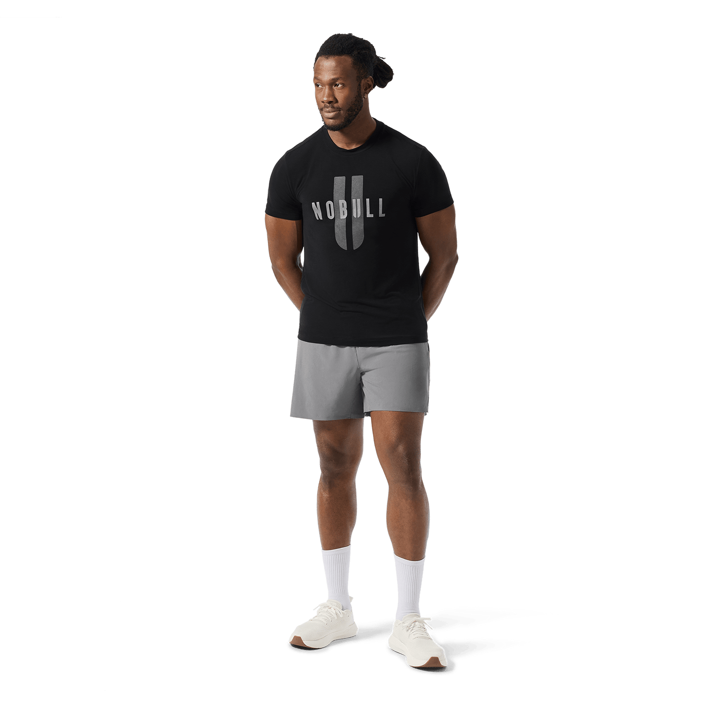 Men's Gargoyle NOBULL Drive Short 6" (Lined) Front Full Body Angle.