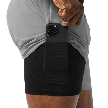 Men's Gargoyle NOBULL Drive Short 6" (Lined) Pocket Liner Detail Angle.