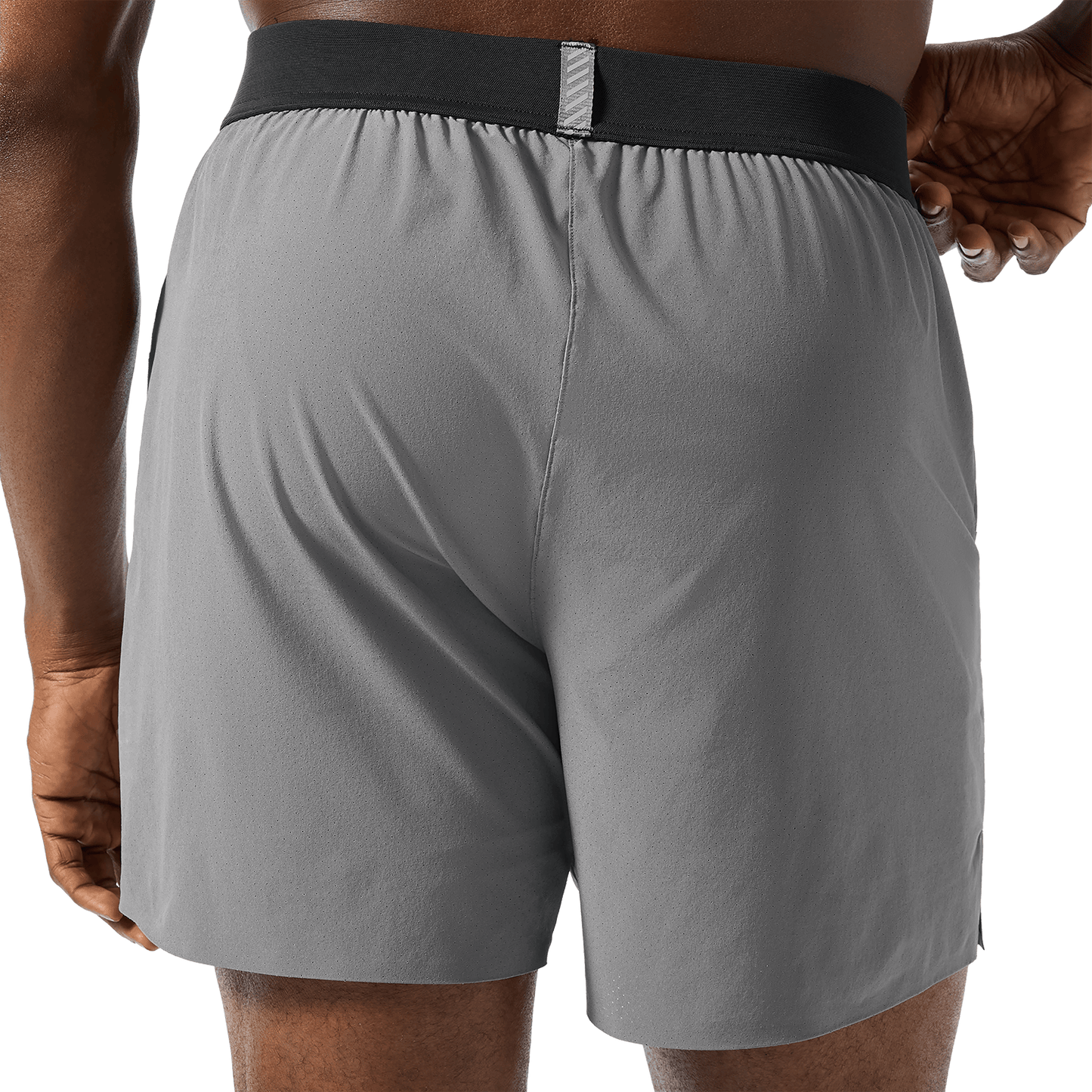 Men's Gargoyle NOBULL Drive Short 6" (Lined) Back Lower Body Angle.