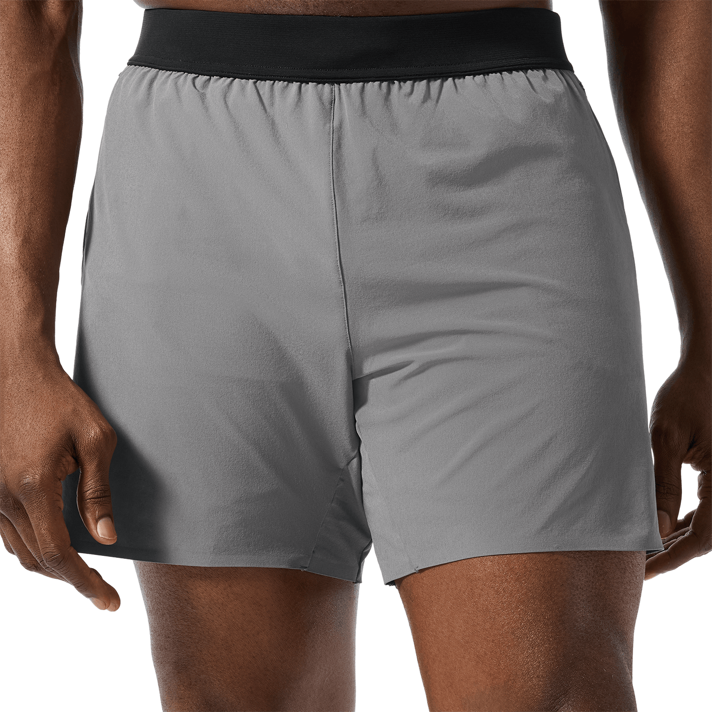 Men's Gargoyle NOBULL Drive Short 6" (Lined) Front Lower Body Angle.