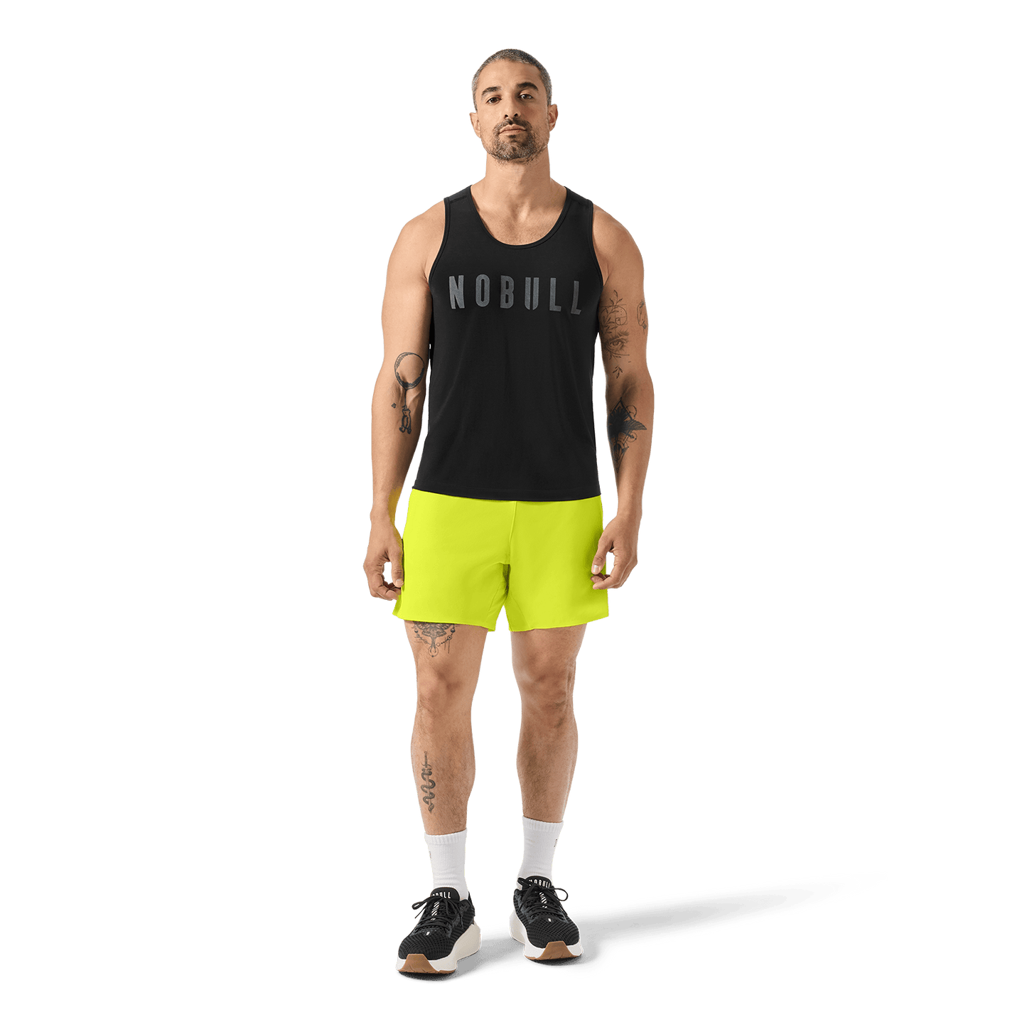 Men's Zest Drive Short 6" (Lined) Front Full Body Angle.