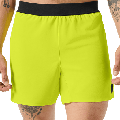 Men's Zest Drive Short 6" (Lined) Front Lower Body Angle.