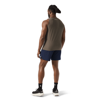 Men's Night Navy Drive Short 6" (Lined) Back Full Body Angle.