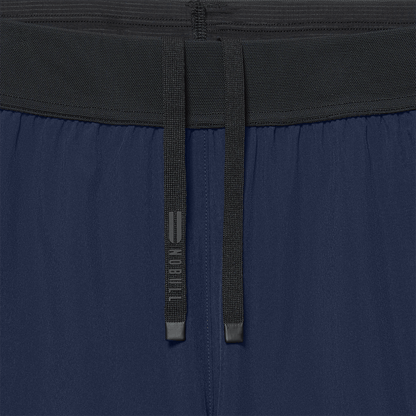 Men's Night Navy Drive Short 6" (Lined) Drawstring Detail Angle.