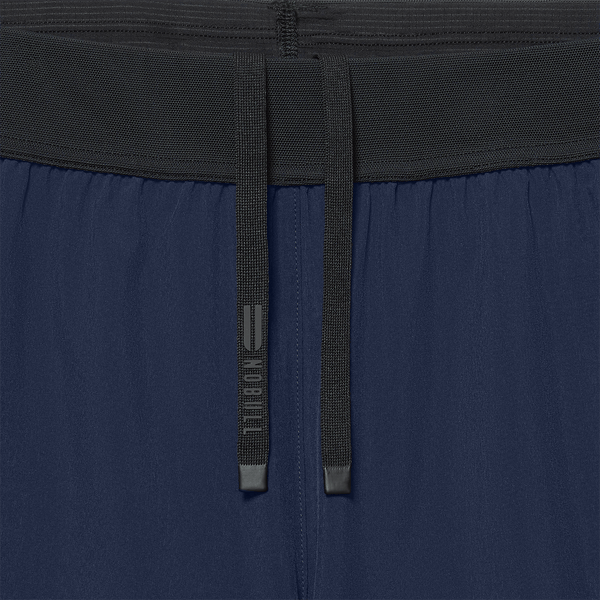 Men's Night Navy Drive Short 6" (Lined) Drawstring Detail Angle.