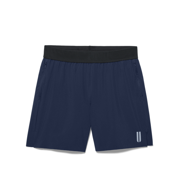 Men's Night Navy Drive Short 6" (Lined) Flat Lay Angle.
