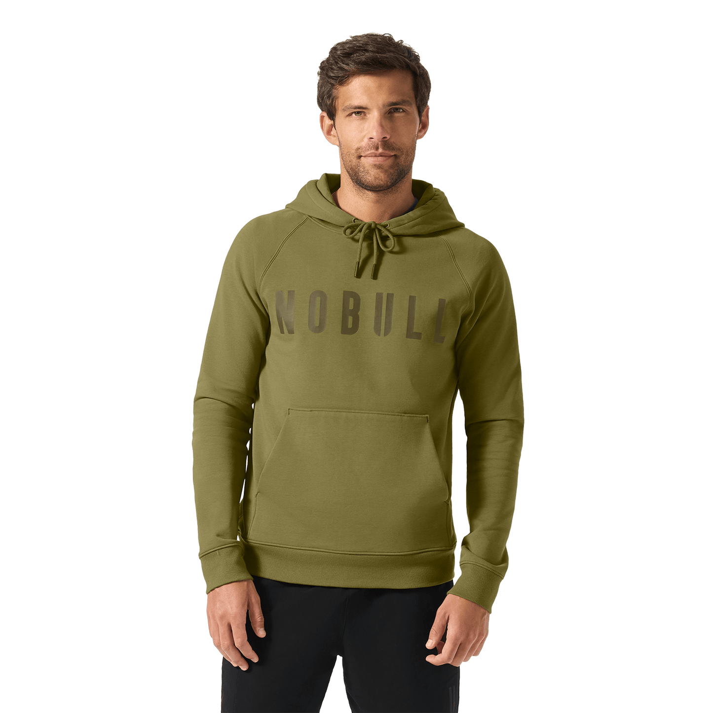 Men's Terrain NOBULL Hoodie Front On Body Angle.