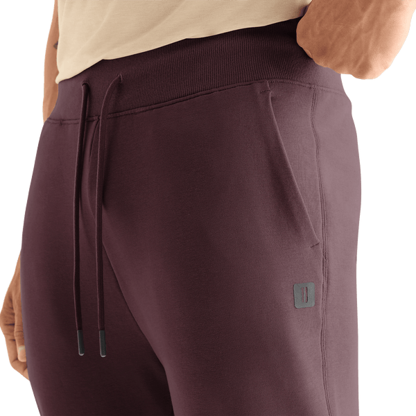 NOBULL Jogger Dark Burgundy Drawstring Detail.