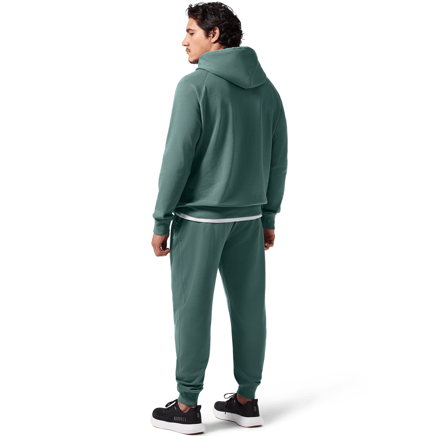 Men's Silver Pine NOBULL Jogger Back Full Body Angle. 