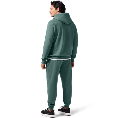 Men's Silver Pine NOBULL Jogger Back Full Body Angle. 