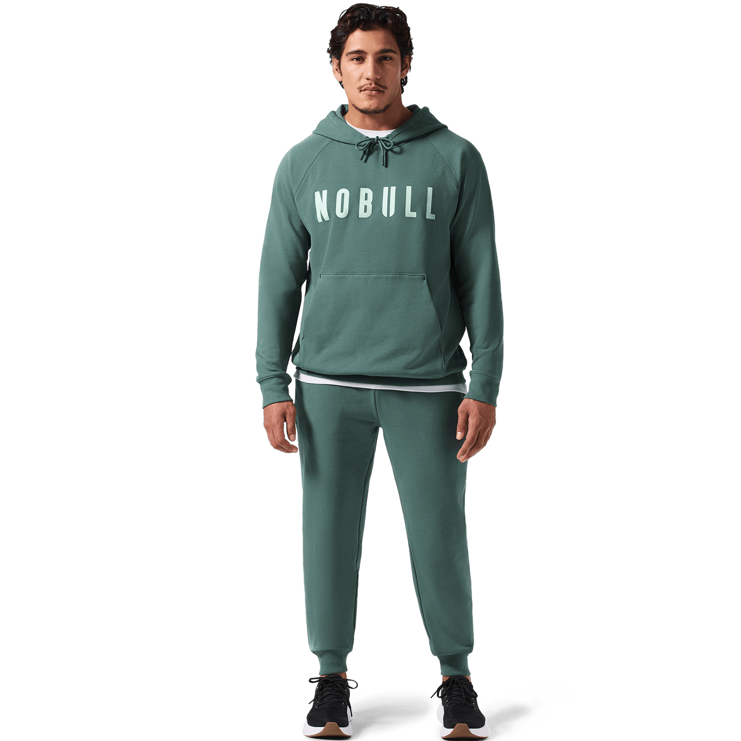 Men's Silver Pine NOBULL Jogger Front Full Body Angle. 